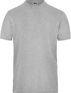 Daiber JN 1802 Pánské pracovní tričko z bio bavlny - Solid 02.1802 grey heather