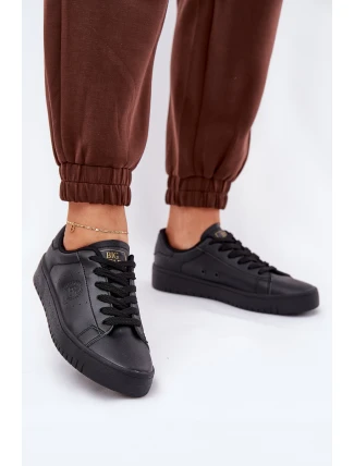 Nízké Dámské Tenisky Z Eko Kůže Big Star NN274576 Černé