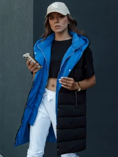 Dámská dlouhá prošívaná vesta s kapucí CHESTER černá FashionStreet TY4535