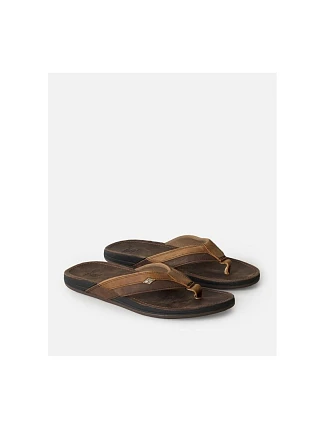 Plážové žabky RIP CURL Bell.S Leather Open Toe, hnědé Plážové žabky RIP CURL Bell.S Leather Open Toe, hnědé