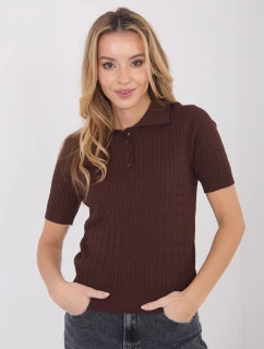 Svetr PM SW CV6679.32 tmavě hnědý