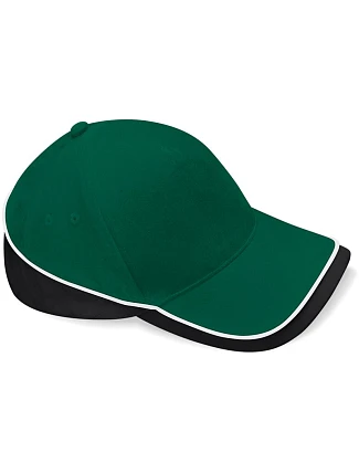 Beechfield B 171 5 panelová týmová závodní kšiltovka 53.0171 bottle green/black/white Beechfield B 171 5 panelová týmová závodní kšiltovka 53.0171 bottle green/black/white