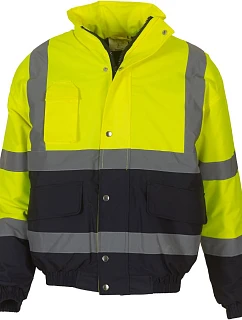Yoko HVP 218 Hi-Vis Bomber Bunda 79.P218 hi vis yellow/navy