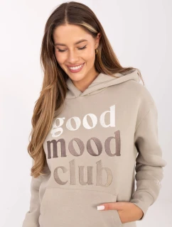 Mikina D10608BC02802A2NO světle béžová