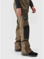 Pánské snowboardové kalhoty se šlemi 4FAW23TFTRM346-81S hnědé - 4F Pánské snowboardové kalhoty se šlemi 4FAW23TFTRM346-81S hnědé - 4F
