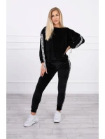 Láska velurová sada černá