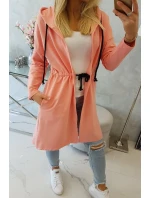 Sukně s delšími zády meruňková