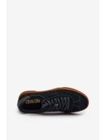 Nízké pánské tenisky z ekologické kůže Big Star NN174284 černé Nízké pánské tenisky z ekologické kůže Big Star NN174284 černé