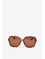 Dámské sluneční brýle s krystaly Hnědé