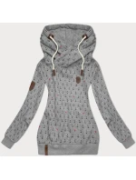 Dámská mikina (2304) šedá s potiskem -Goodlooking