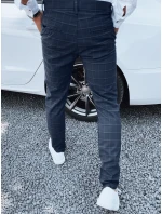 Pánské tmavě modré kalhoty FashionStreet UX4391 Pánské tmavě modré kalhoty FashionStreet UX4391