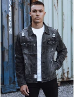 Pánská šedá džínová bunda FashionStreet TX4854