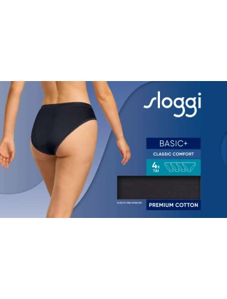sloggi Basic+ Tai 4P - BLACK - SLOGGI BLACK - SLOGGI
