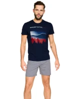 Pánské pyžamo 39907 Nature blue - HENDERSON