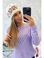 Dámská čepice Florence K350 ecru+bordeaux