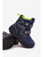 Zateplené Dětské Sněhule Trapery Big Star OO374048 Tmavě modré