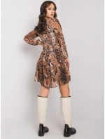 Šaty WN SK 2311 2.76 světle hnědá Šaty WN SK 2311 2.76 světle hnědá