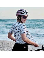Dámský cyklistický dres Rockbros 15110005005 s krátkým rukávem, velikost L – bílý Dámský cyklistický dres Rockbros 15110005005 s krátkým rukávem, velikost L – bílý