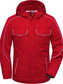 Daiber JN 886 Pracovní softshellová polstrovaná bunda - Solid 02.0886 red