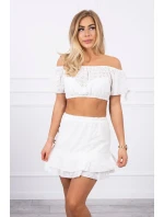 Vyšívaná sada v barvě ecru Vyšívaná sada v barvě ecru