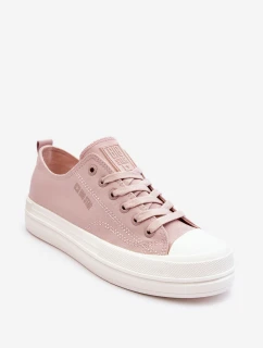 Nízké šněrovací tenisky Big Star LL274970 Nude