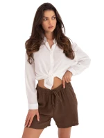 Šortky MO SN 9717.95 hnědé