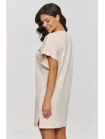 Denní šaty M875 béžové - Makadamia Denní šaty M875 béžové - Makadamia
