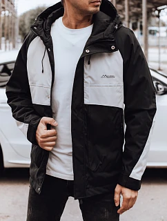 Pánská přechodná bunda TX4916 černo-šedá - FashionStreet