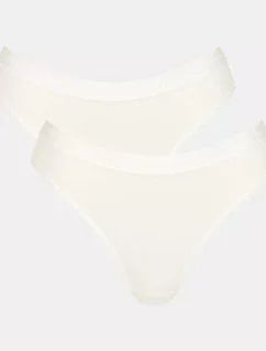 Dámské kalhotky GO Casual High leg 2P - WHITE - SLOGGI WHITE - SLOGGI