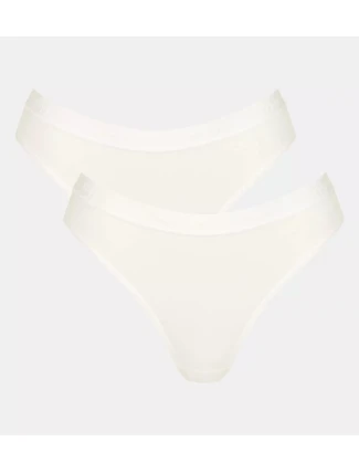 Dámské kalhotky GO Casual High leg 2P - WHITE - SLOGGI WHITE - SLOGGI