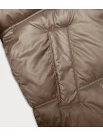 Dámská bunda ve velbloudí barvě se střihem bubliny S'west (B8190-101)