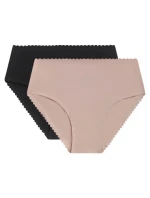 Dámské boxerky 2ks DIM BODY TOUCH HIGHWAIST BRIEF - DIM - černá Dámské boxerky 2ks DIM BODY TOUCH HIGHWAIST BRIEF - DIM - černá