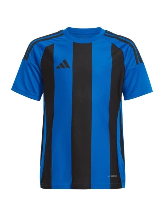 Dětské tričko adidas Striped 24 Jersey modro-černé IW2136