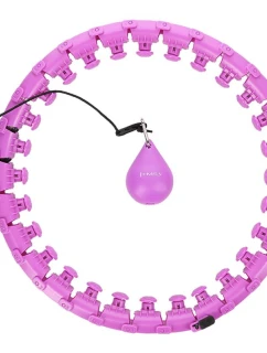 Hula hop plus size HMS HHW12 s oušky a závažími fialová