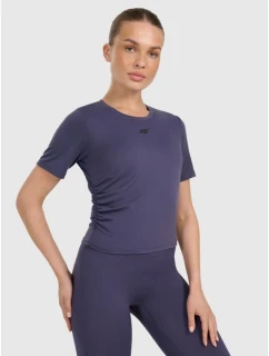 Dámský rychleschnoucí top na jógu a pilates 4F 4FWAW25TFTSF1524-31S