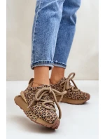 Dámské Zamszové Tenisky Na Platformě S Tlustým Šněrováním Panthera Artiker 55C0135 Hnědé Dámské Zamszové Tenisky Na Platformě S Tlustým Šněrováním Panthera Artiker 55C0135 Hnědé