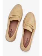 Dámské mokasíny z eko semiše žluté Renelia
