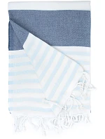 The One Towelling Hamam Marine Hamam ručník "Marine" 48.1046 navy/light blue The One Towelling Hamam Marine Hamam ručník "Marine" 48.1046 navy/light blue