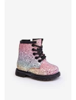 Dětské Brokatové Botky Oceněné Suwakiem Multikolor Saussa