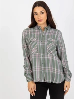 Halenka D70039Z11082A khaki barva Halenka D70039Z11082A khaki barva