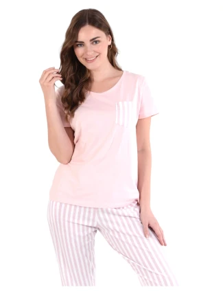 Dámské pyžamo 140/140 sv. růžové - Karol Dámské pyžamo 140/140 sv. růžové - Karol