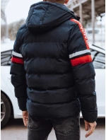 Pánská prošívaná zimní bunda tmavě modrá FashionStreet TX4566 Pánská prošívaná zimní bunda tmavě modrá FashionStreet TX4566
