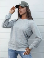 GLAMFLAIR dámská mikina světle šedá FashionStreet BY1315