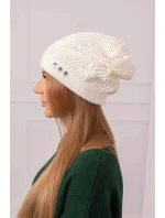 Dámská čepice Maryna K407 ecru Dámská čepice Maryna K407 ecru