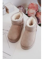 Dětské zimní boty s polstrováním Bežové Nallita Dětské zimní boty s polstrováním Bežové Nallita