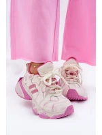 Dámské Kožené Tenisky GOE RR2N4038 Růžové Dámské Kožené Tenisky GOE RR2N4038 Růžové