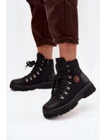 Zateplené dámské trepky na platformě černé Zaraine