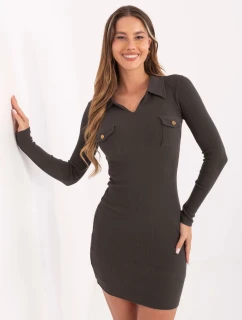 Šaty RV SK 7435.38 tmavá khaki