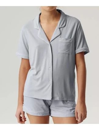 Pyžamo Atlantic NLP-496 kr/r S-2XL dámské rozepínací