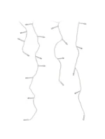 VÁNOČNÍ STROMEK SVĚTLA VENKOVNÍ SVĚTLO OPONA 180 VEDL ČASOVAČ TEPLÁ BÍLÁ PRŮHLEDNÝ KABEL